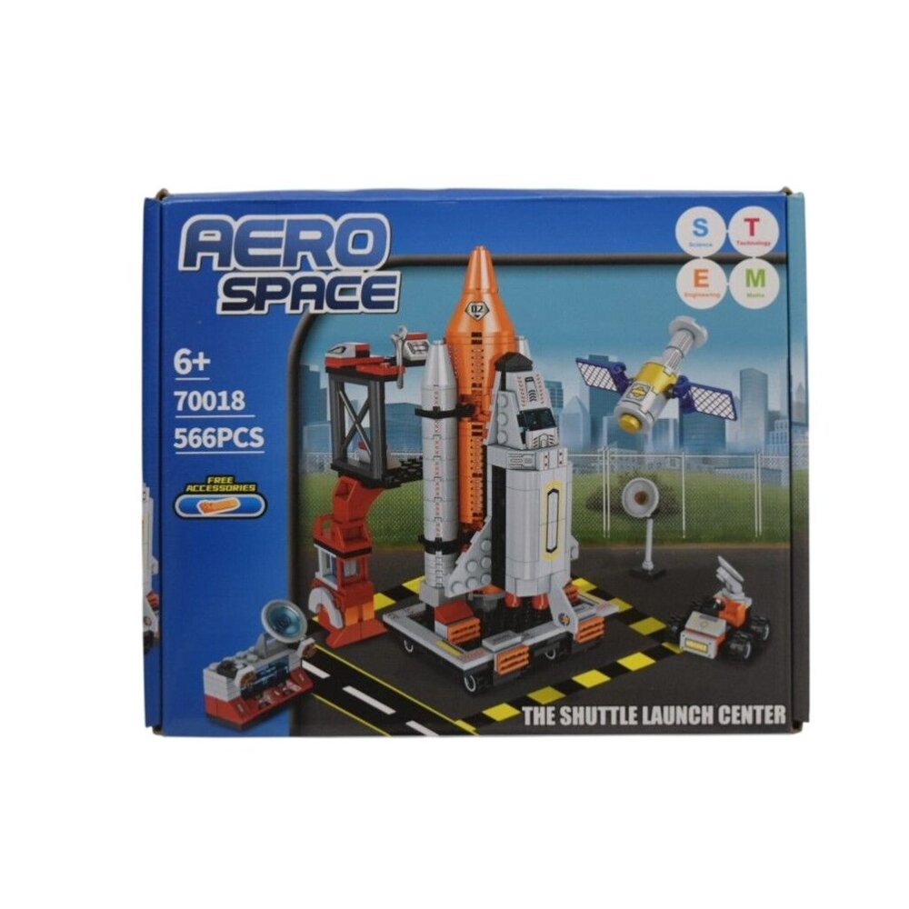 Aero Space STEM Shuttle Launch Center Building Set 70018 566 Pcs For Ages 6+